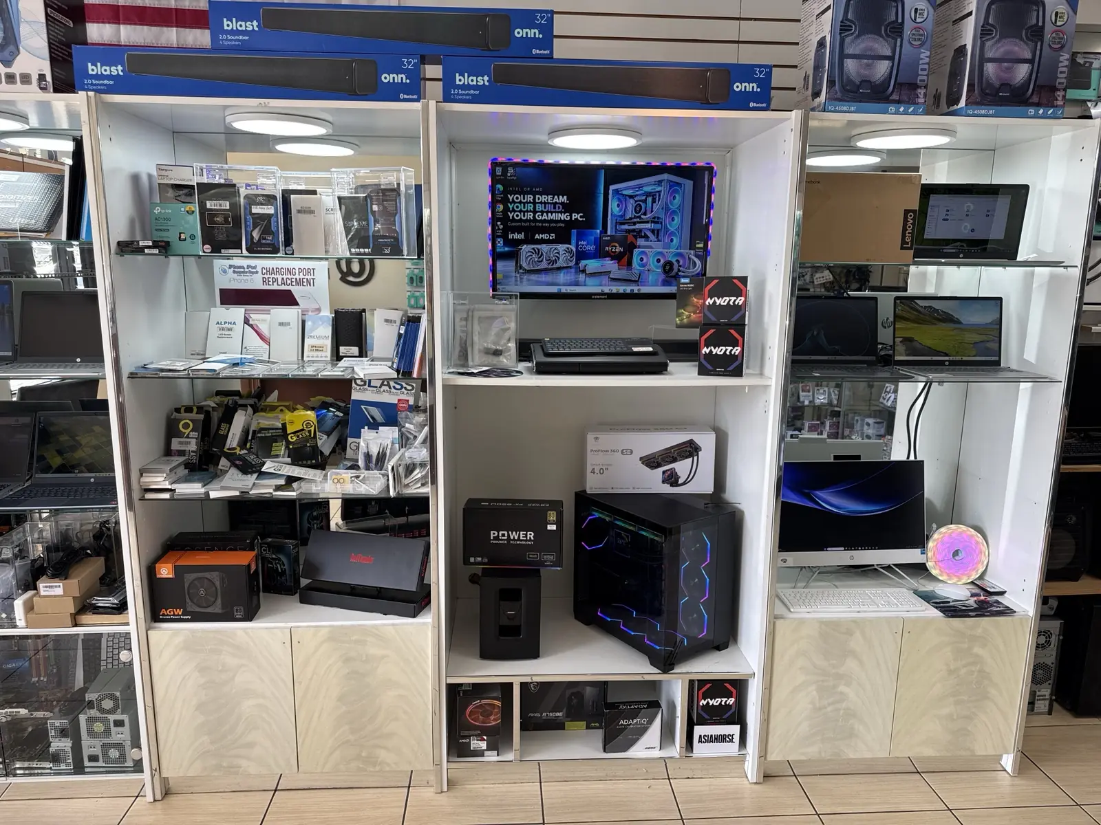 Custom gaming PC, power supplies, laptops and screen protectors at Riano Group Palm Coast – PC gamer